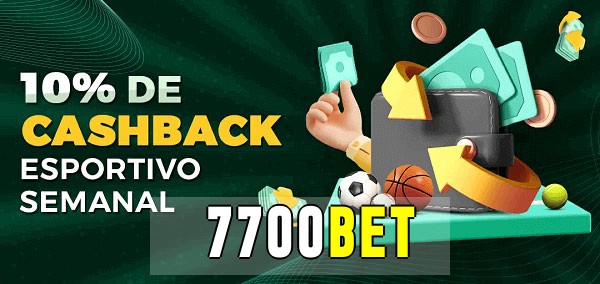 10% de bônus de cashback na 7700bet